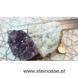 Set Reinigen & Aufladen mit Amethyst + Schneequarz
